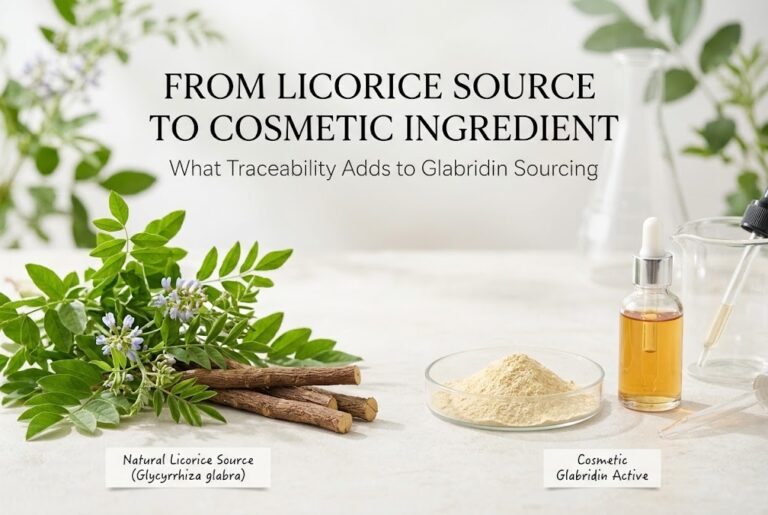 From Licorice Source to Cosmetic Ingredient: What Traceability Adds to Glabridin Sourcing